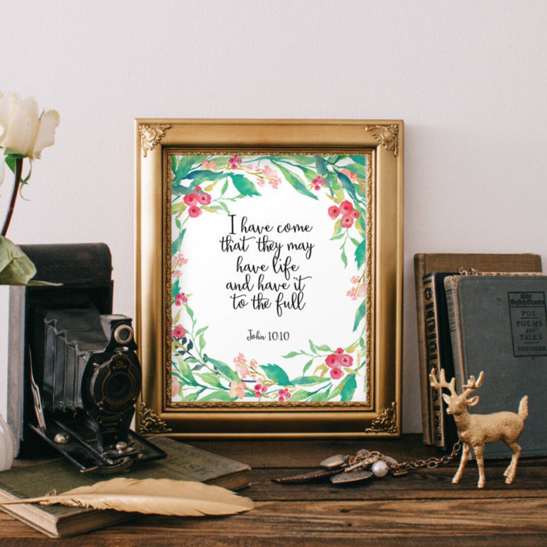 Bible Verse Printable Scripture Print Christian Wall Art - Etsy