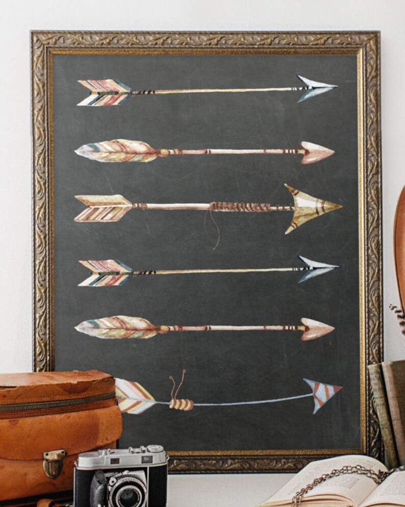 Arrow Art Print Printable Art Wall Decor INSTANT DOWNLOAD | Etsy