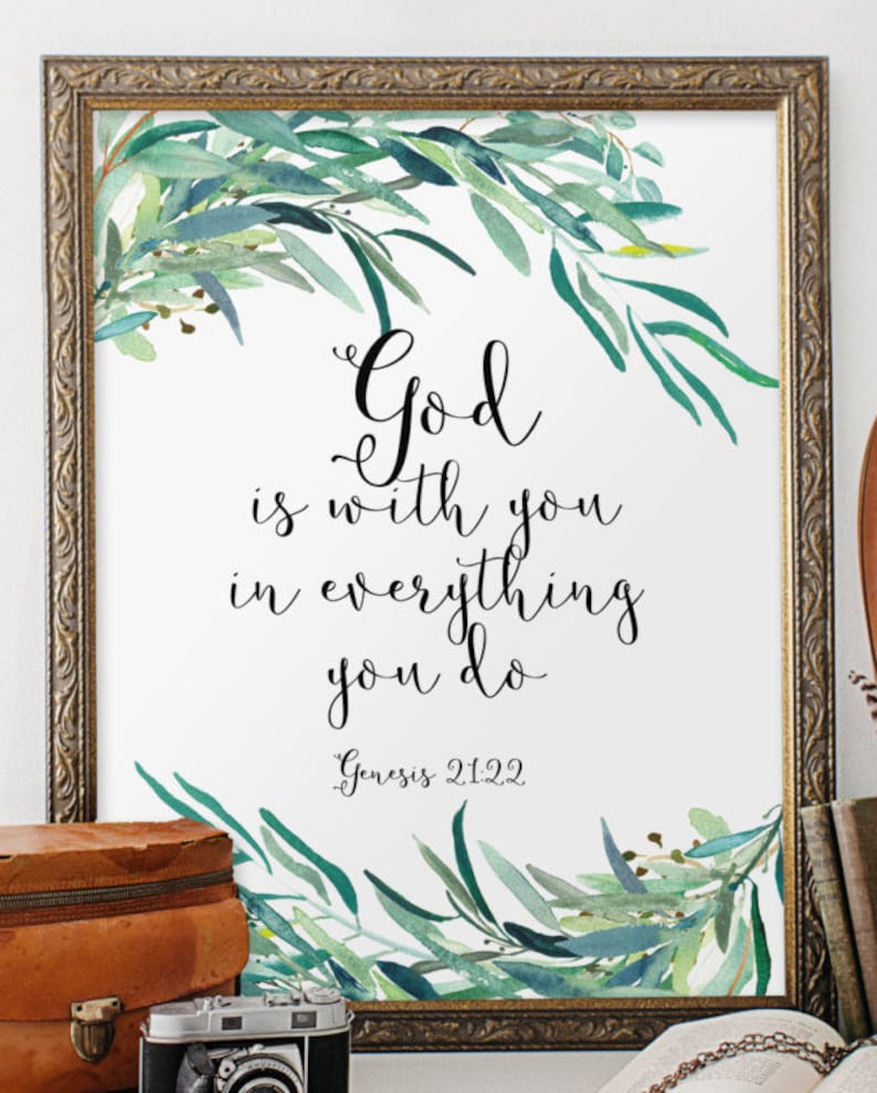 Biblical wall art quotes bible verse wall art print Etsy