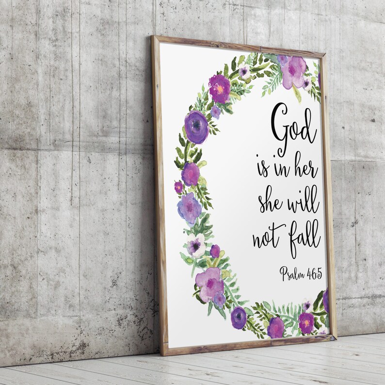 Nursery Bible Verse Nursery Wall Art Prints Girl Nursery Etsy