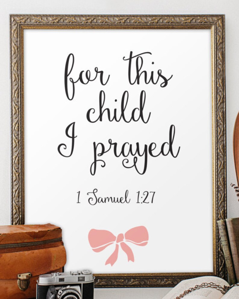 Nursery bible verse print Scripture printable Christian wall Etsy