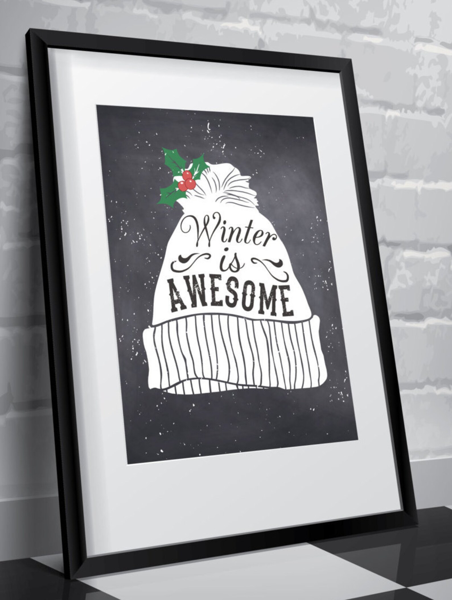 Winter Art Print Winter Printables Holiday Decor Home Decor | Etsy