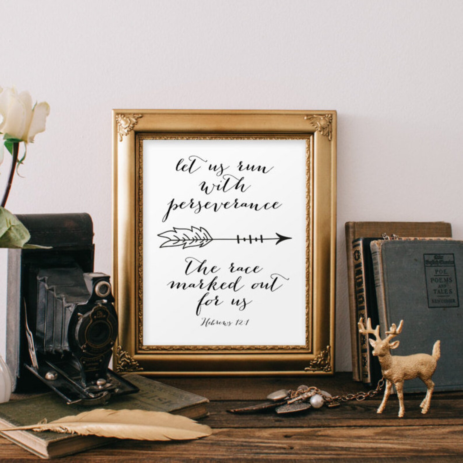 Scripture Verse Print Printable Verses Bible Quotes Wall | Etsy