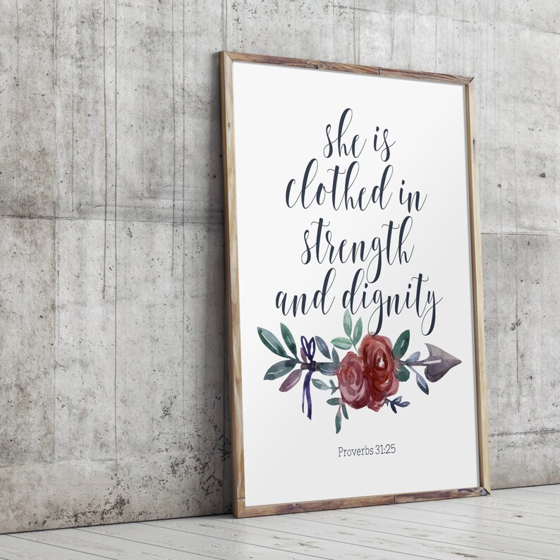 Nursery bible verse art print Nursery decor Proverbs 3125