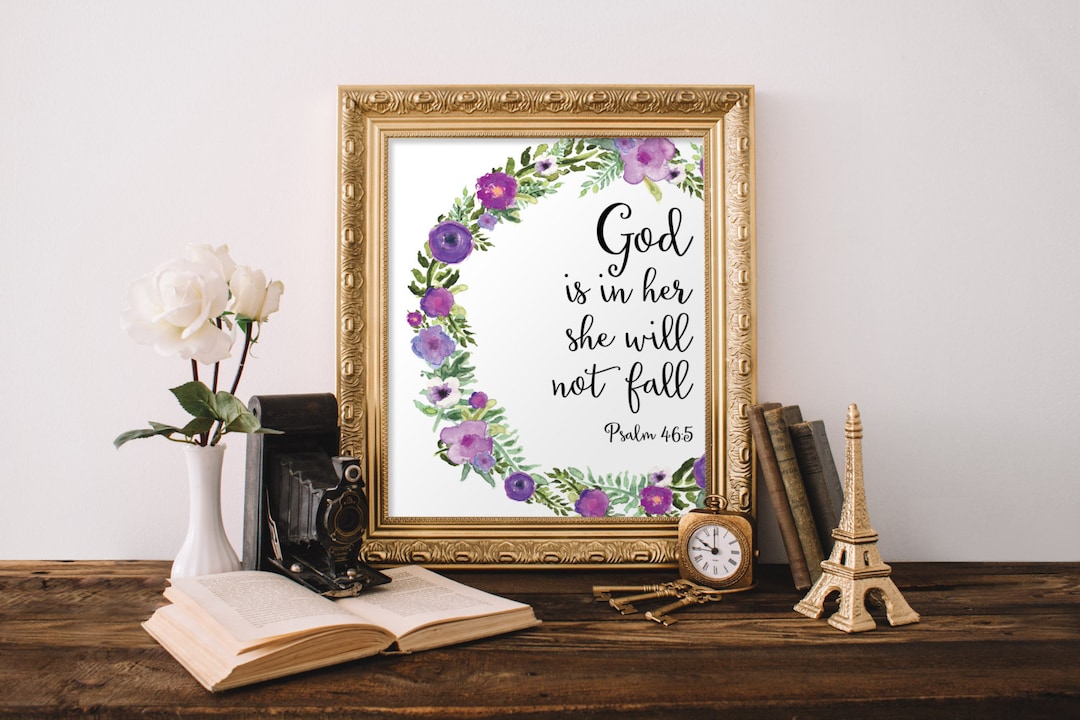 Nursery Bible Verse Nursery Wall Art Prints Girl Nursery Etsy
