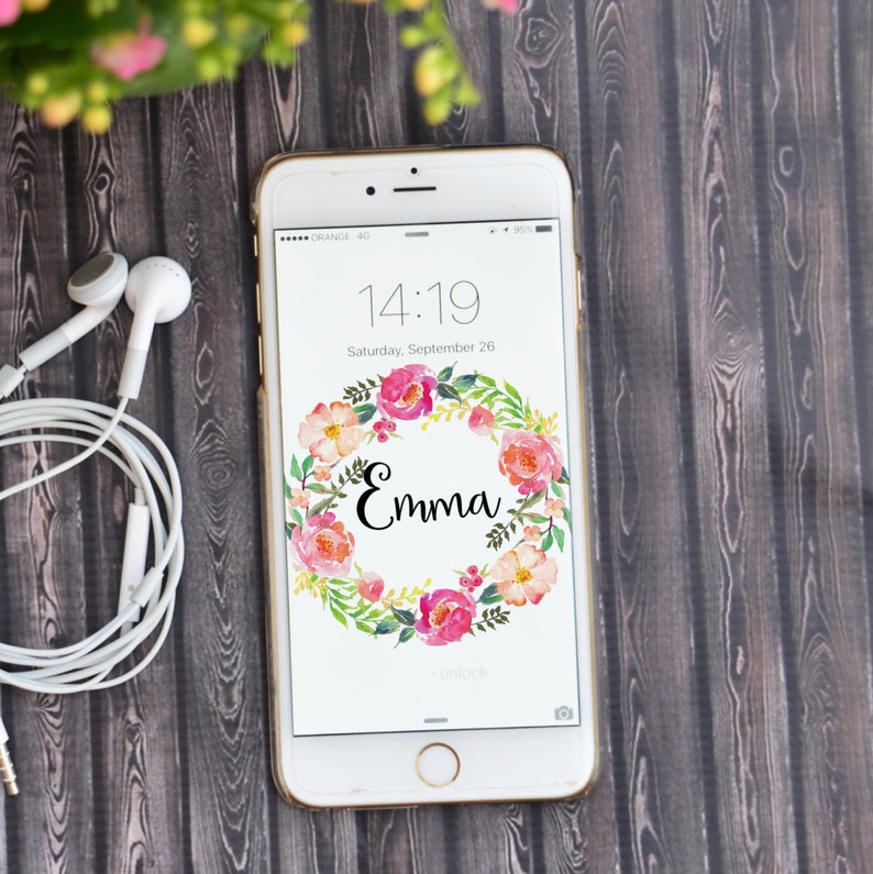 Personalized iPhone wallpapers Cell Phone Wallpaper gift