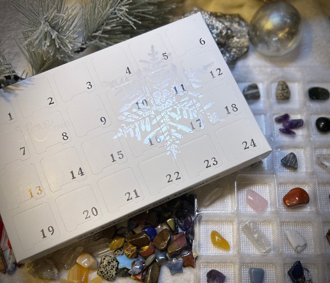 Crystal & Gemstone Advent Calendar 24 Days of Treasures for Etsy