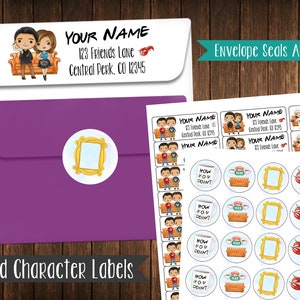 Cute Character Address Labels, Mailing Labels