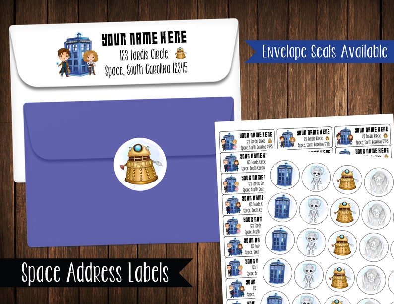 Space Character Address Labels Mailing Labels Etsy