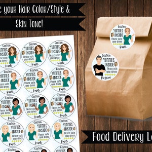 Food Delivery Driver Labels