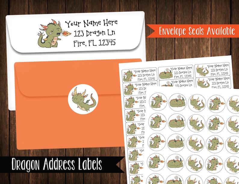 Mailing Labels Dragon Address Labels