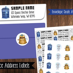 Cute Character Address Labels, Mailing Labels
