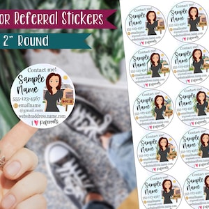 Realtor Referral Stickers--Round