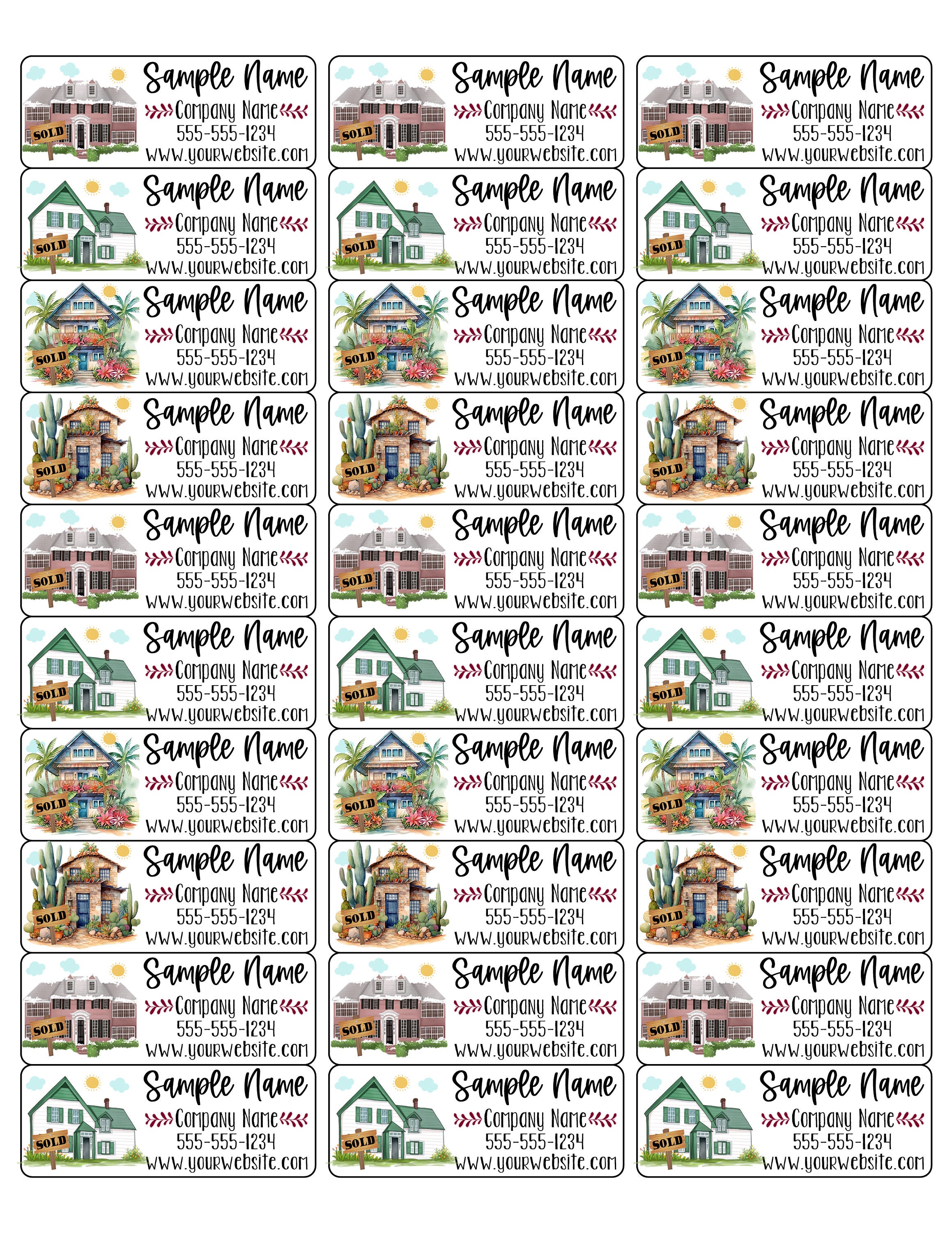 Realtor Address Labels Realtor Address Labels, Mailing Labels - Etsy