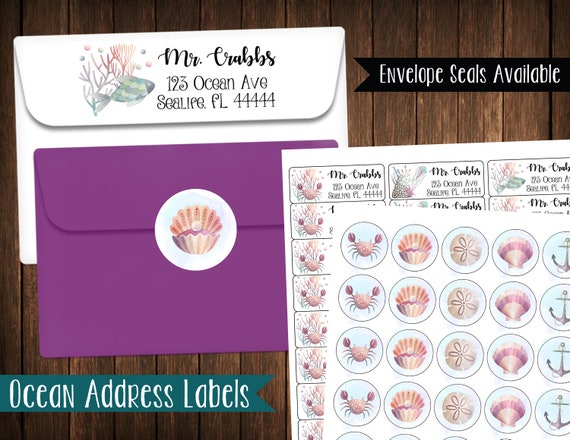 Under the Sea / Ocean Address Labels Mailing Labels - Etsy