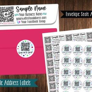 QR Code Address Labels, Mailing Labels