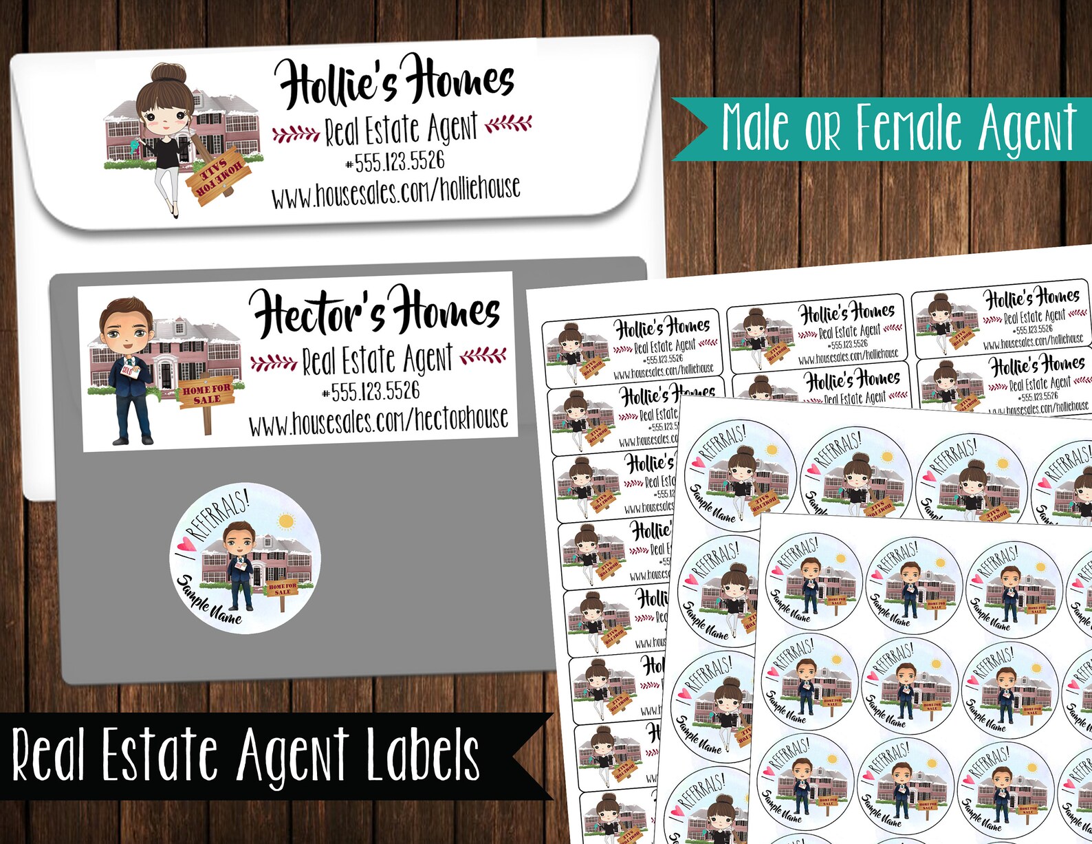 Real Estate Agent Address Labels Mailing Labels Etsy