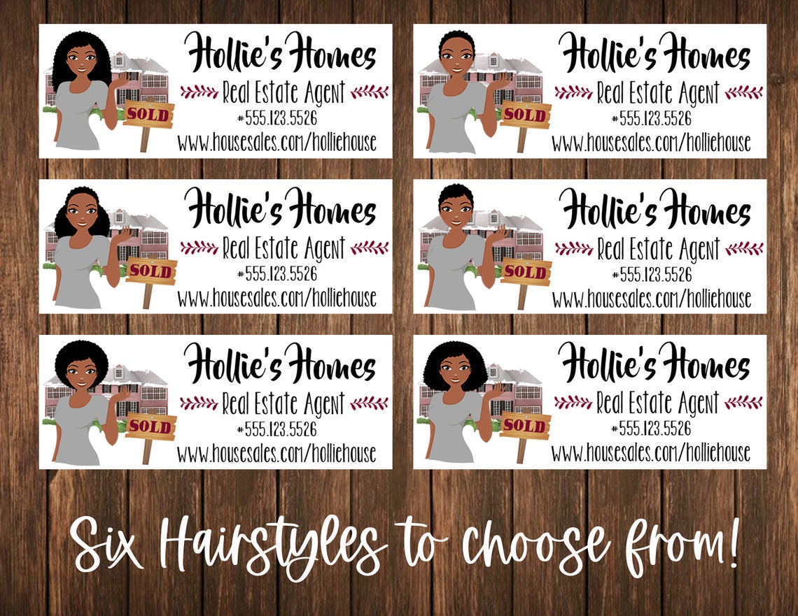 Real Estate Agent Address Labels Mailing Labels Natural Etsy