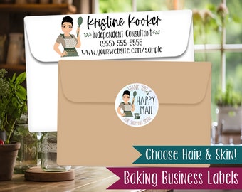 Baking Girl Address Labels, Mailing Labels