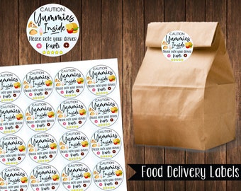Food Delivery Driver Labels