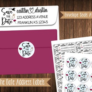 Save the Date Wedding Address Labels, Mailing Labels