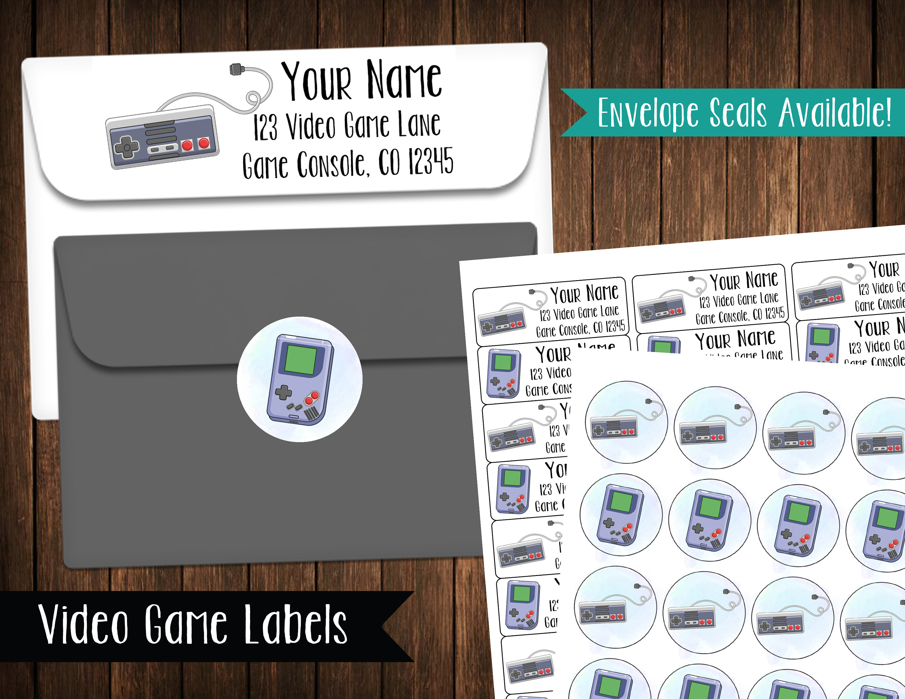 Game Location Label Video Game Address Labels, Mailing Labels - Etsy