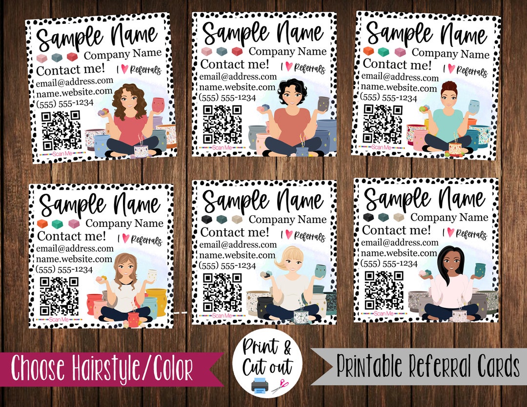 Wax Consultant Referral Card Printable Item Only Etsy