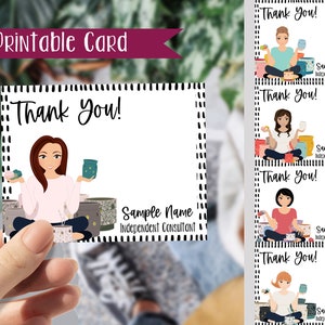 Wax Consultant Thank You Card -- Printable Item Only