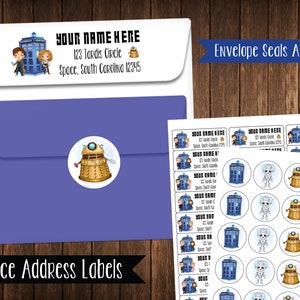Cute Character Address Labels, Mailing Labels