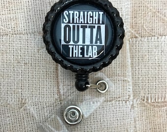 Laboratory Retractable badge reel lab week gift Med Tech MLS MLT scientist