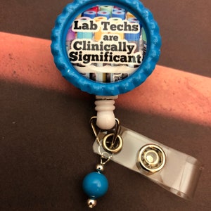 Retractable Badge Reel for Lab Techs Lab Week Gift Medical Laboratory Scientists