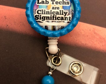Carrete de insignia retráctil para laboratorio techs lab week regalo laboratorio científicos de laboratorio