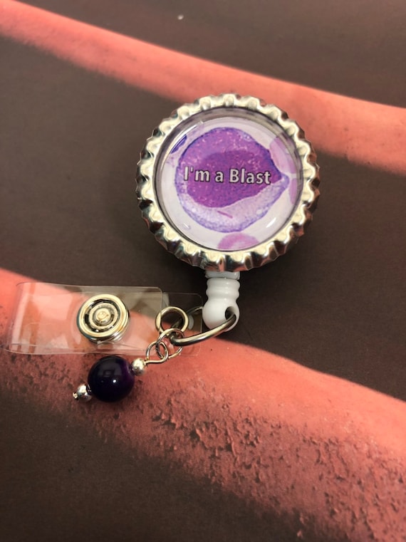 Hematology Blast Retractable Badge Reel LabWeek Gift MLS MLT MT