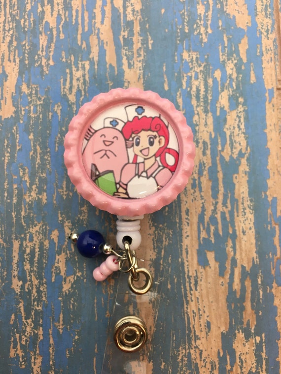 Pokemon Nurse Joy and Chansey retractable badge reel