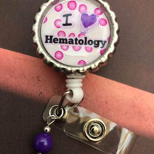 Retractable Badge Reel Hematology Cells Lab Techs Lab Week Gift Medical Laboratory Scientists
