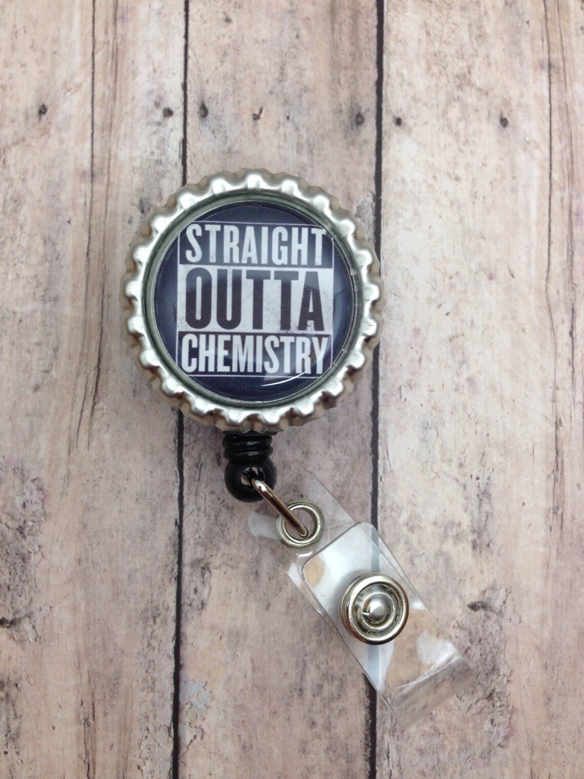 Chemistry Design Badge Reel Laboratory Lab Week Gift Etsy