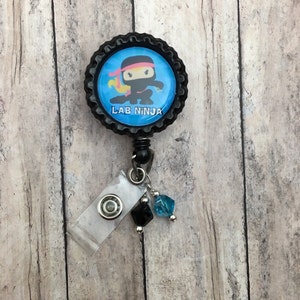 Laboratory Ninja Retractable Badge Reel Laboratory Lab Week gift idea