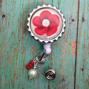 Blood Cell Flower badge reel Laboratory Lab Week gift idea