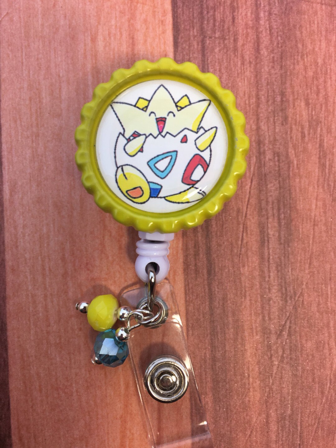 Accessories, Pokemon Togepi Badge Reel Charm