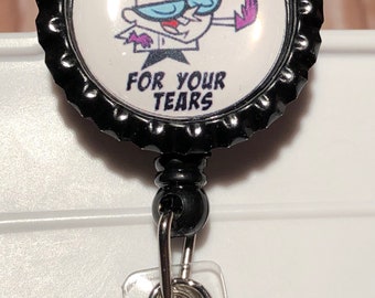 Cartoon Laboratory Scientist retractable badge reel lab week gift lab tech med tech MLT MLS science teacher