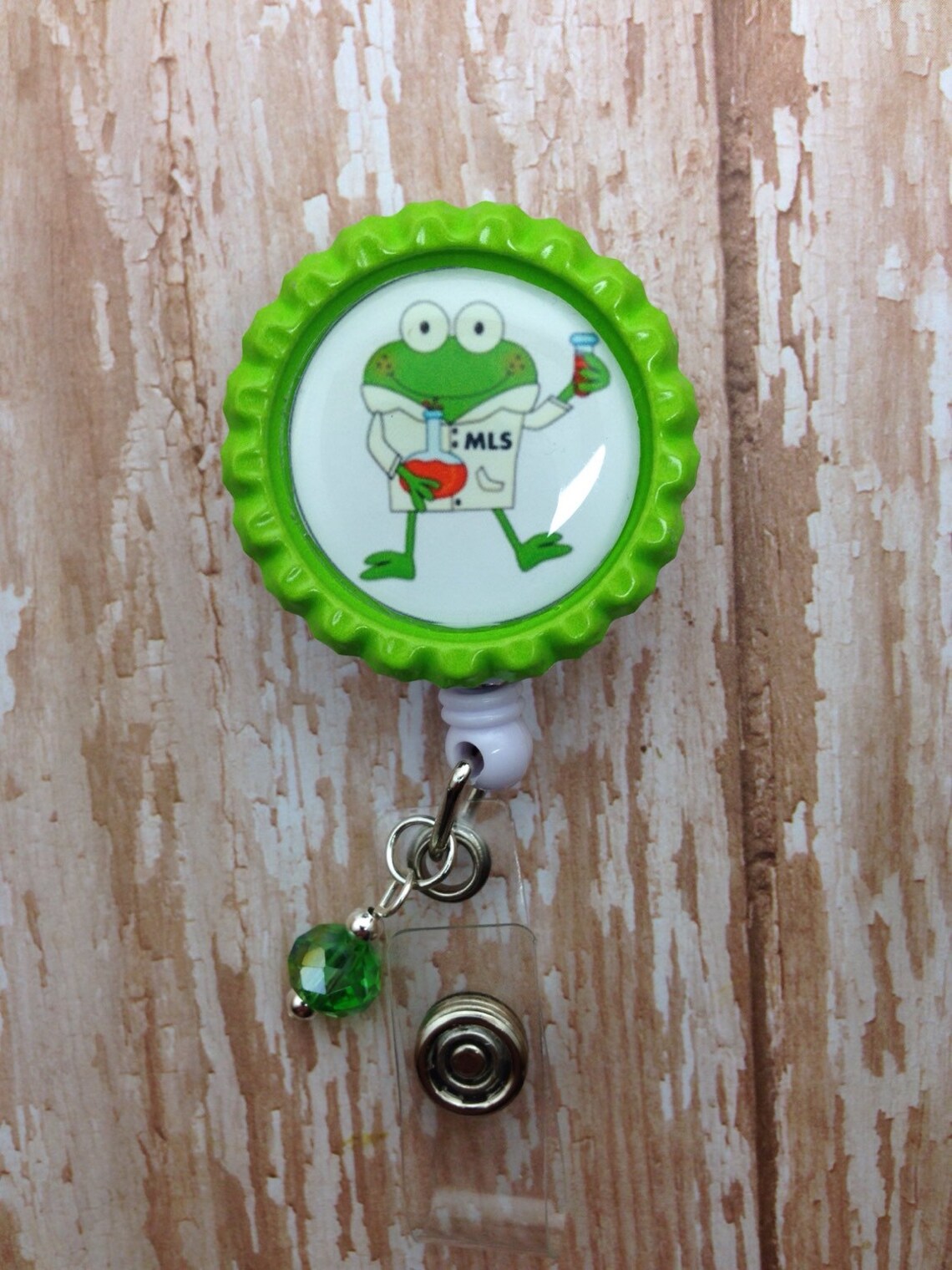 Badge Reel Kermie MLS Laboratory Lab Week Gift idea Medical Etsy
