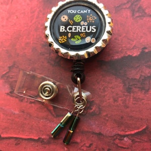 B. Cereus retractable badge reel microbiology science lab week tech gift