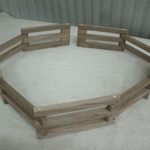 Solid Walnut Wood Fence