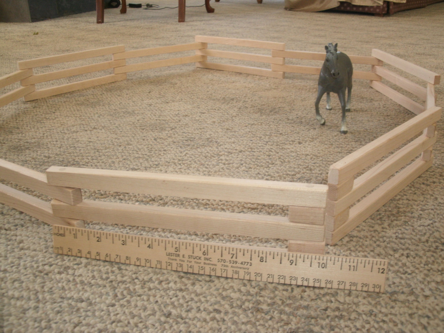Play Toy Barn Yard Reclaimed Maple Wood Fence Ideal For Breyer Etsy