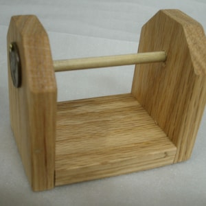 1 Thread Spool Holder with a Penny Cover, used by Quilters, Needlepoint,  Collectible Antique Replica, Caddy Sewing Aid/Gift Stocking Stuffr