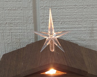 One Ceramic Tree Topper Acrylic Star