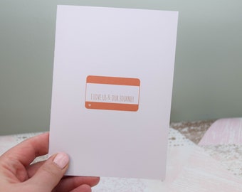 Train Ticket 'I Love Us & Our Journey'. A5 or A6. Personalisation available. Valentines/Romantic Card. Perfect for a Loved one