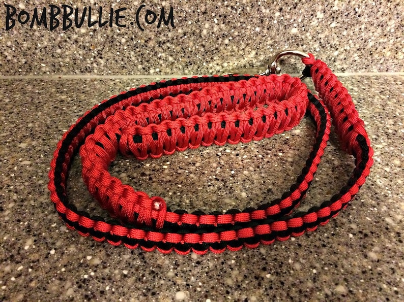 Paracord Dog Leash 550 Cord Dog Leash Cobra Knot Dog Leash Etsy