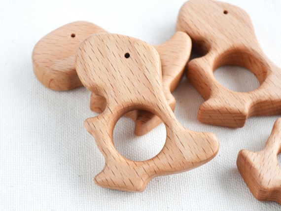 wooden teether for baby