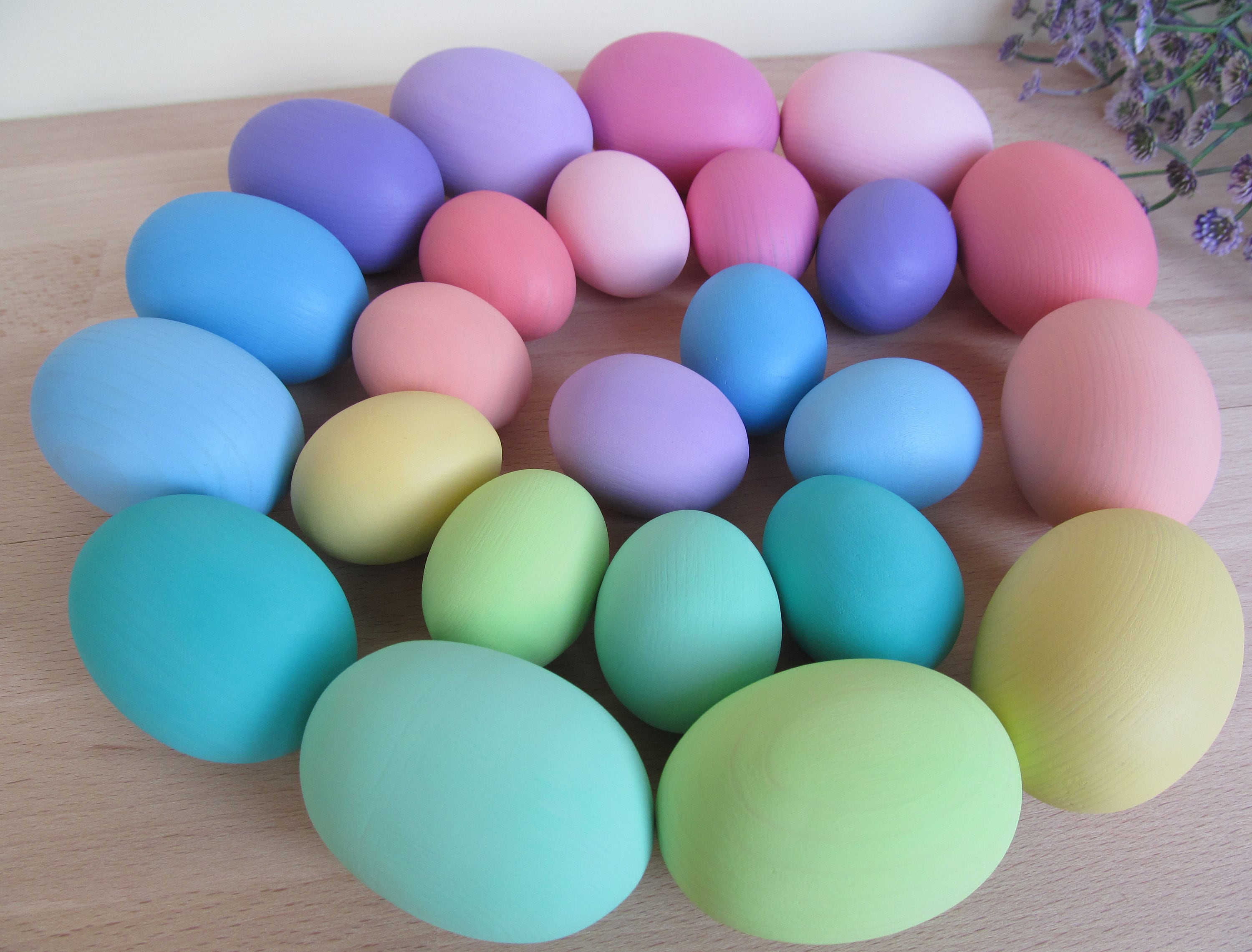 Easter Gift Gift for Baby Easter Basket Wooden PASTEL Etsy